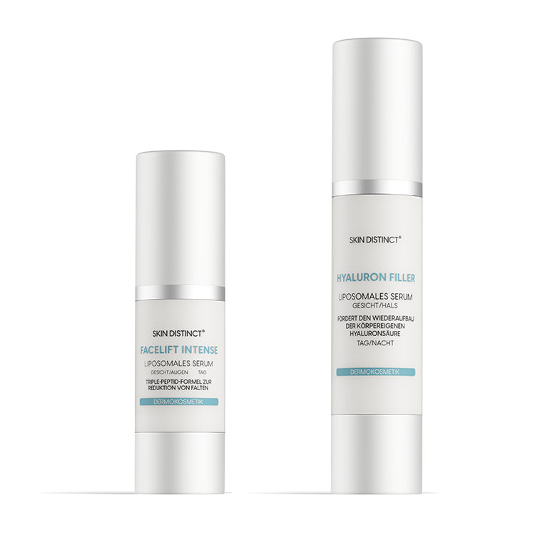 Hyaluron Filler und Facelift Intense: Sichtbar straffere und vollere Haut durch die neue, non-invasive intradermale Hautstraffung.